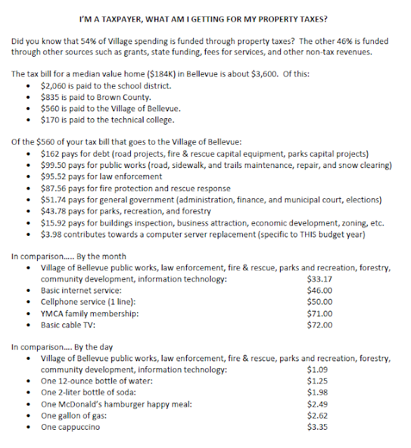 Village of Bellevue Village of Bellevue Taxes