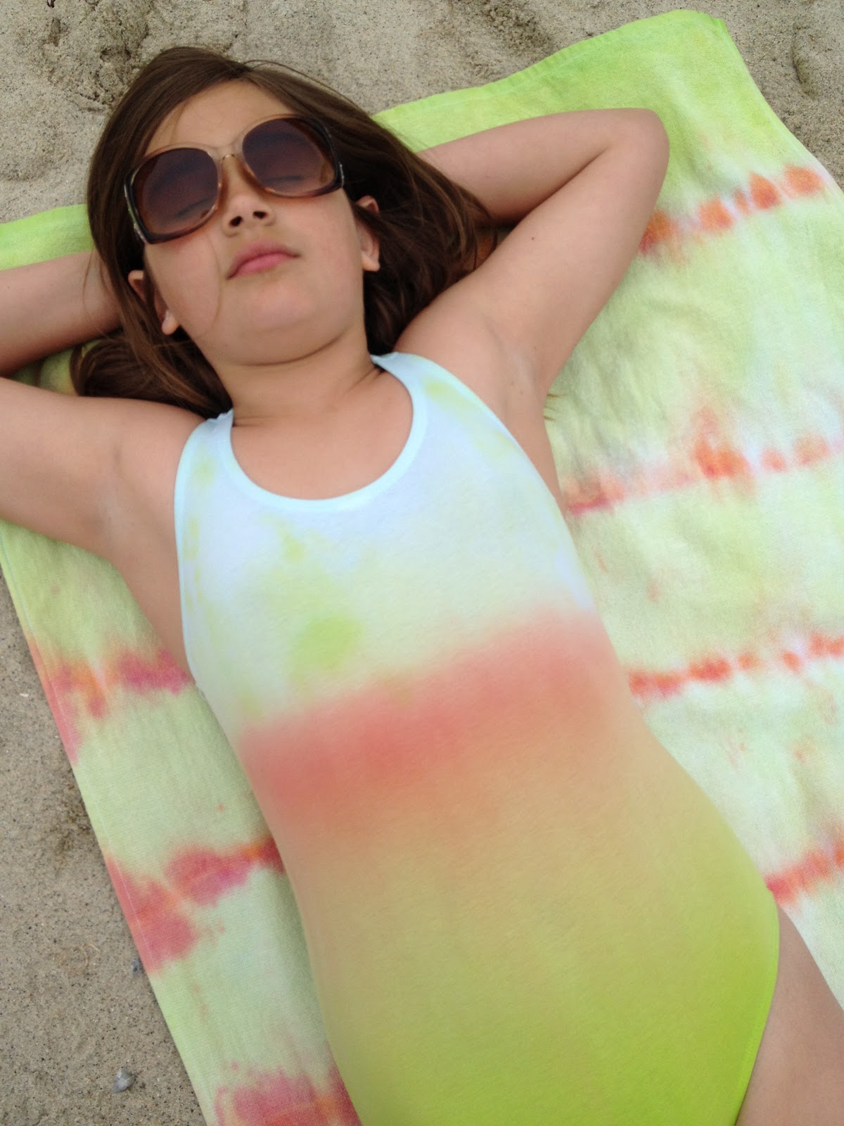 Ombre Swimsuit DIY Easy Summertime TieDye with Tulip