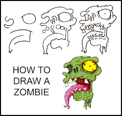 zombie draw step drawing cartoon guide hobson daryl artwork getdrawings