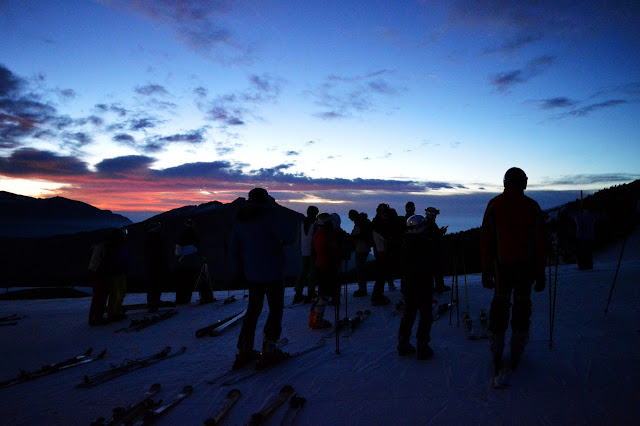 trentino ski sunrise alba lagorai