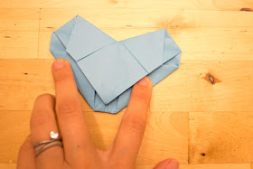 How to Fold Origami Bears and Conversation Hearts for a fun and easy kids Valentine's day craft