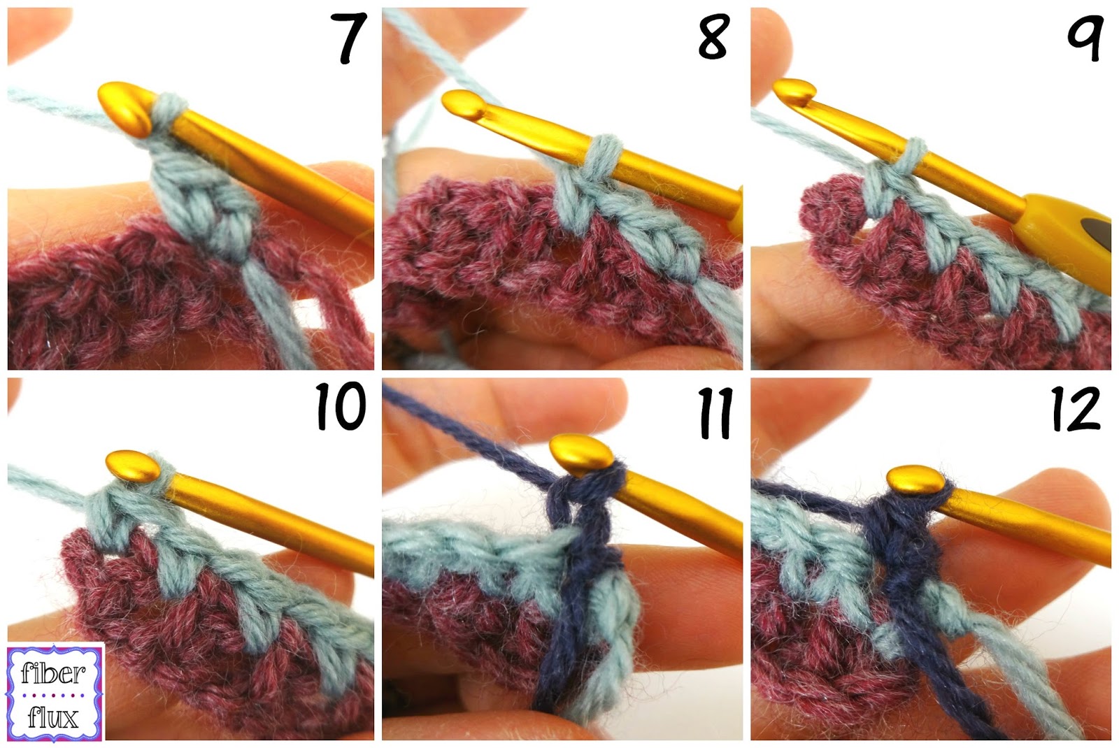 Fiber Flux How To Crochet the Linen Stitch (photo + video tutorial)
