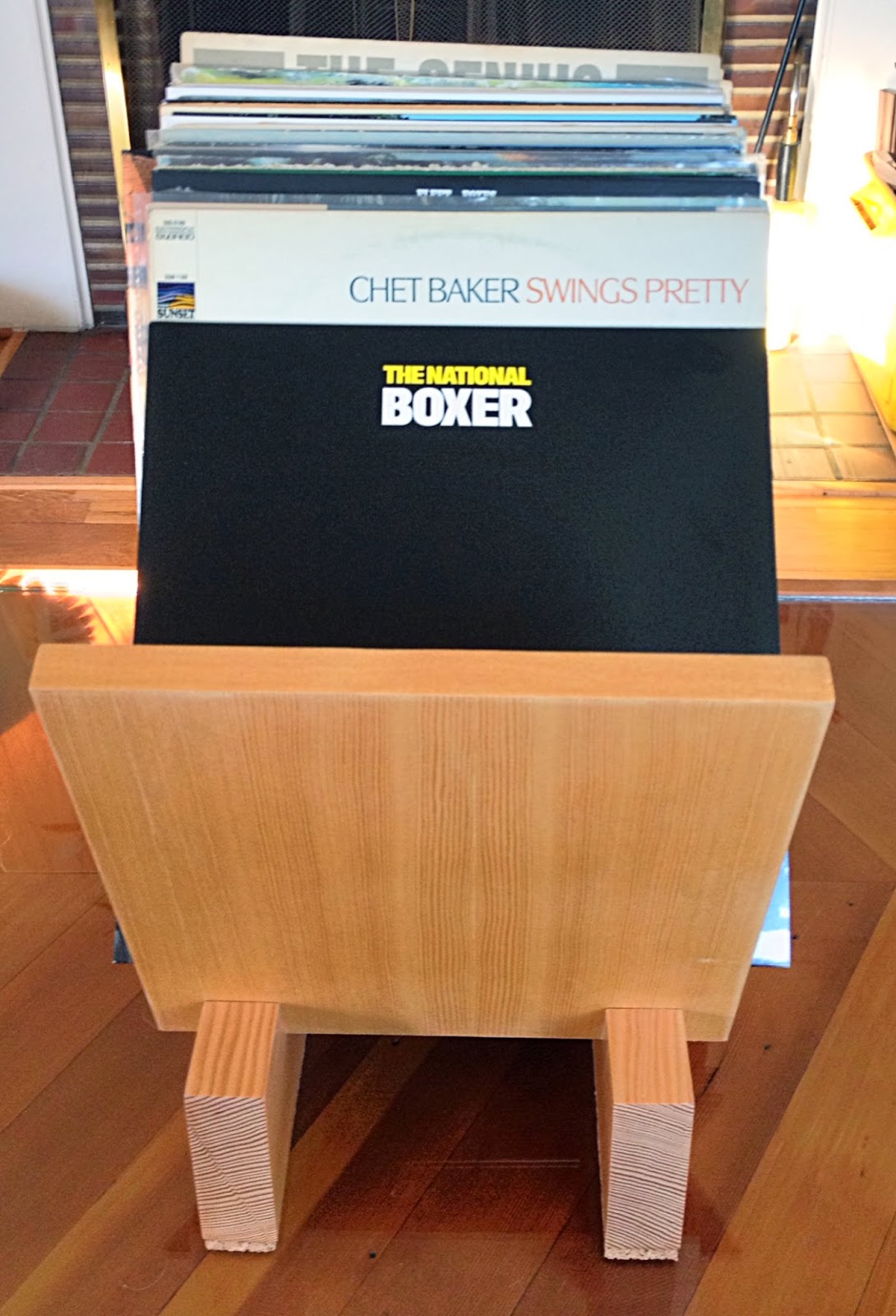 record holder stand records floor safe stacking helps