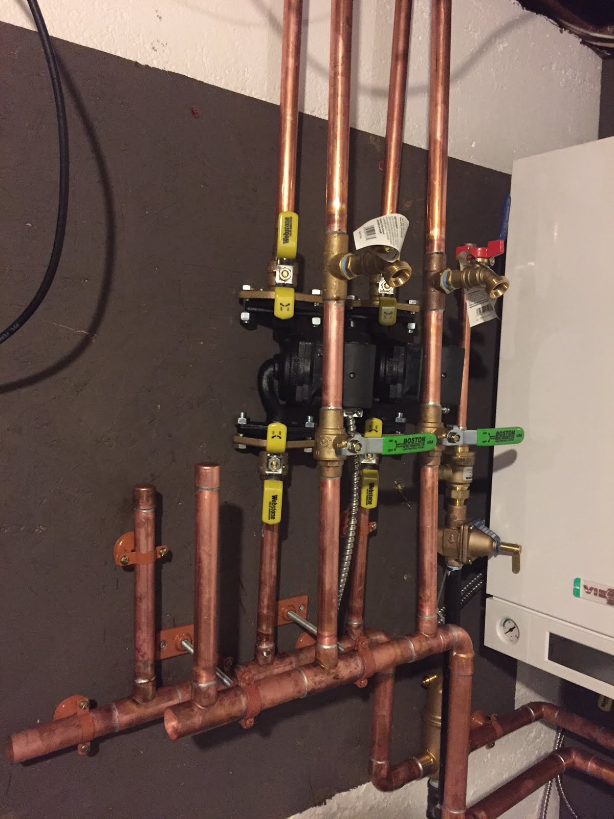 Garage Redo Combi boiler/hot water
