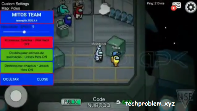 Cheat Among Us Mod Apk Wall Hack Unlock Skins Pets Hats Terbaru Techproblem