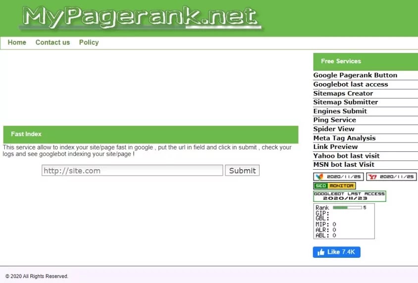 ping website