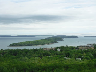 Bar Harbor from Lookout Ledge Acadia