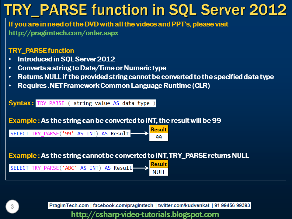 Function parse