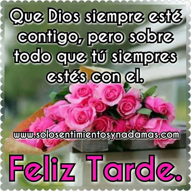 Feliz tarde.