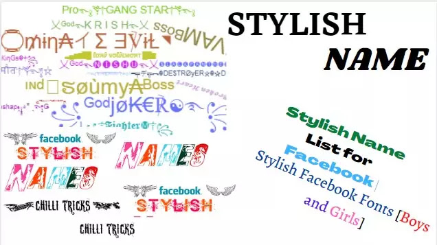 Stylish name list for Facebook-stylish name