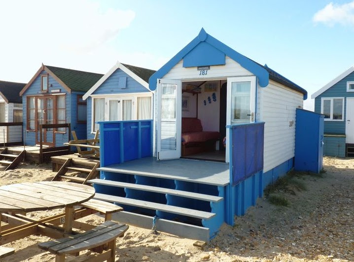 Shedworking Mudeford beach huts for sale