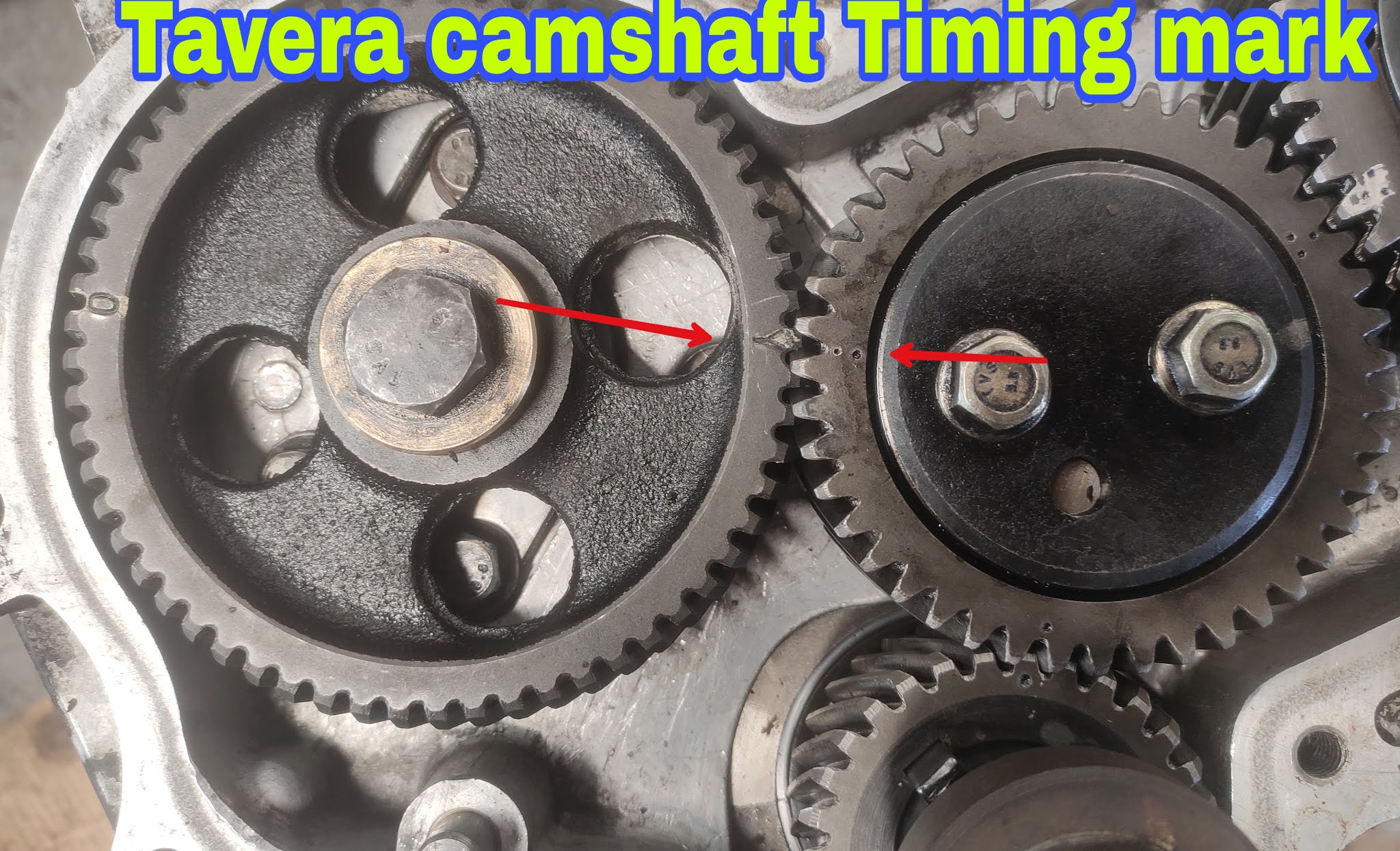 Chevrolet Tavera Engine Timing Mark And Teeth Mark