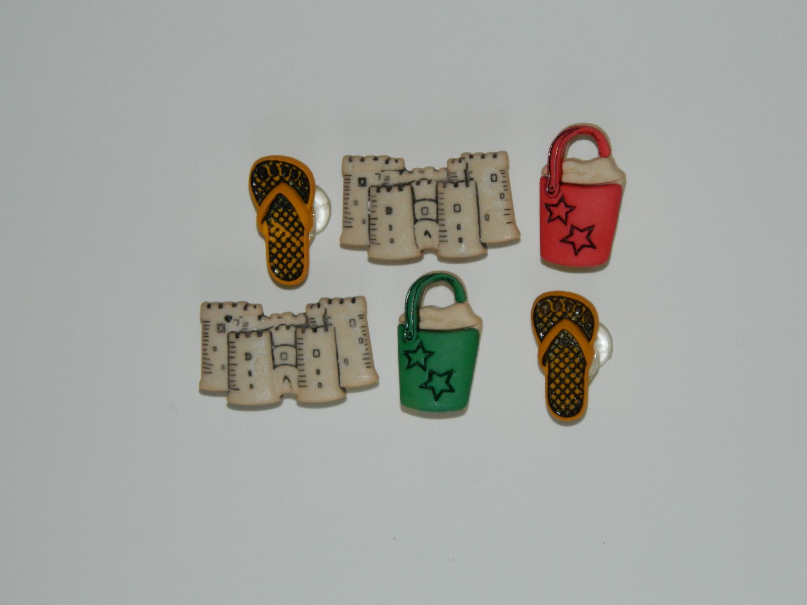 korkys push pins Sandcastle Office Push Pins set of 6 by Korkys Push Pins