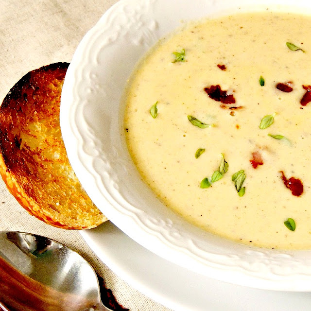 Thursday - Roasted Cauliflower and Cheese Soup