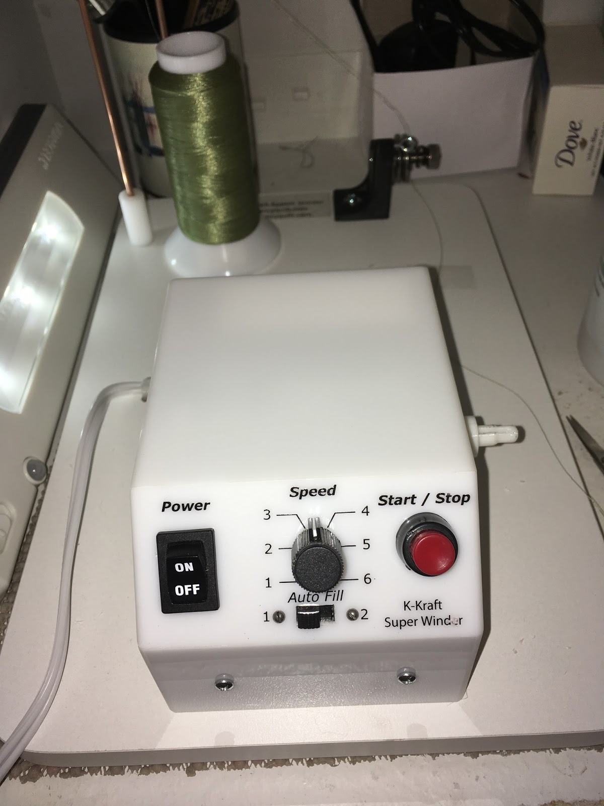 Rosthequilter, quilting is my sanity……. My Lovely New Bobbin Winder