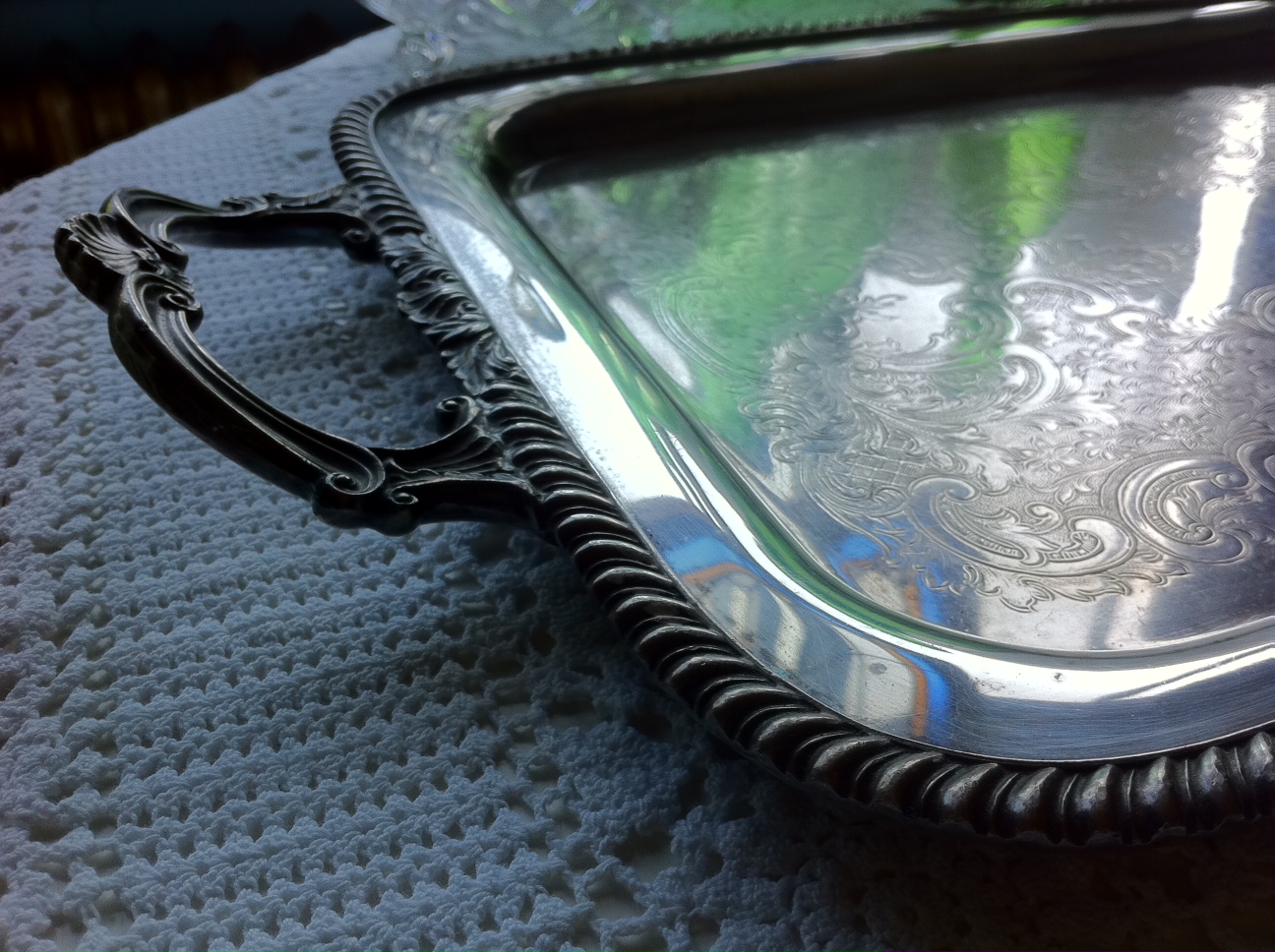 Lady Jane's Treasure Trove *SOLD* 1940s or 50s silver plate serving