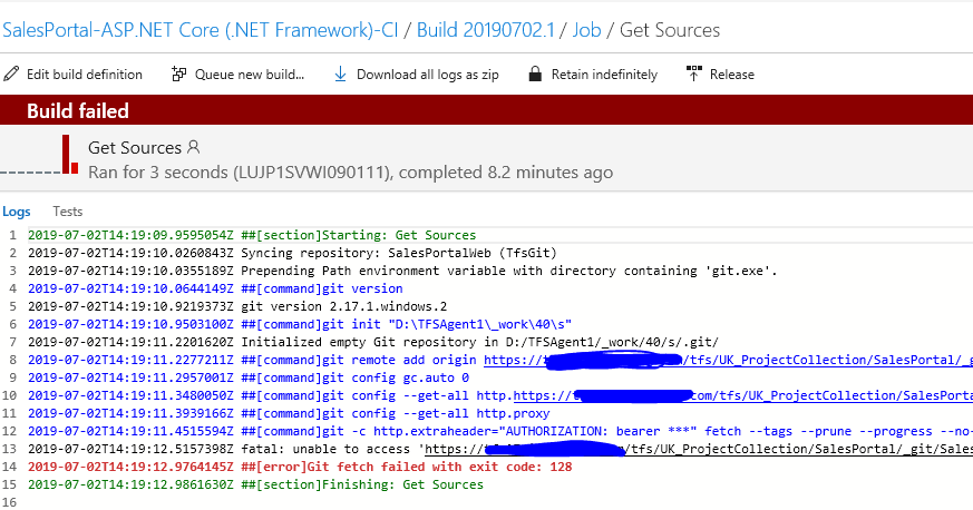 Git unable to get. Git unable to get