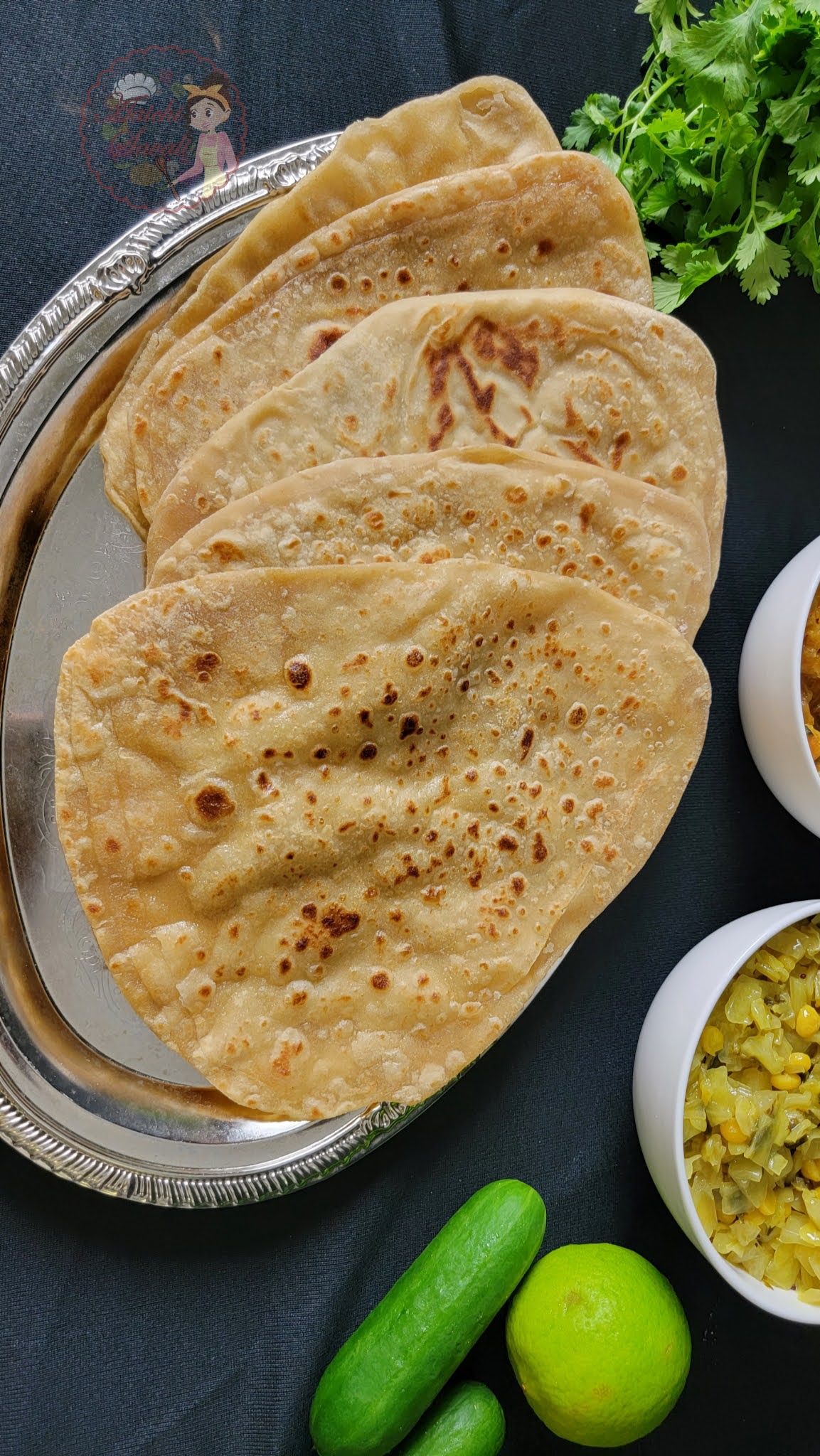 Whole Wheat Parathas Triangle Paratha Recipe Aaichi Savali