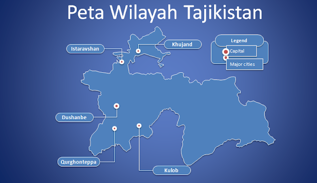 image: Slide 1Template PPT Peta Tajikistan