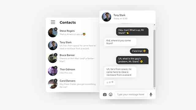 Awesome Chat box Examples with Source Code image.