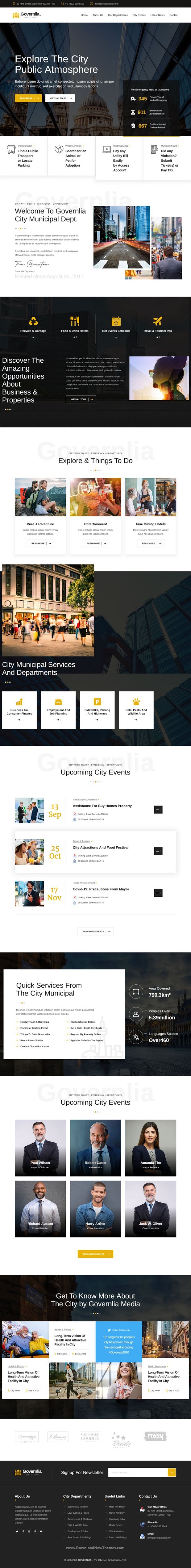 Best 2in1 Political and Government site Template Download New Themes