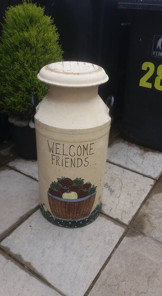 Mark Moore Art Milk Churn Restoration and Painting.