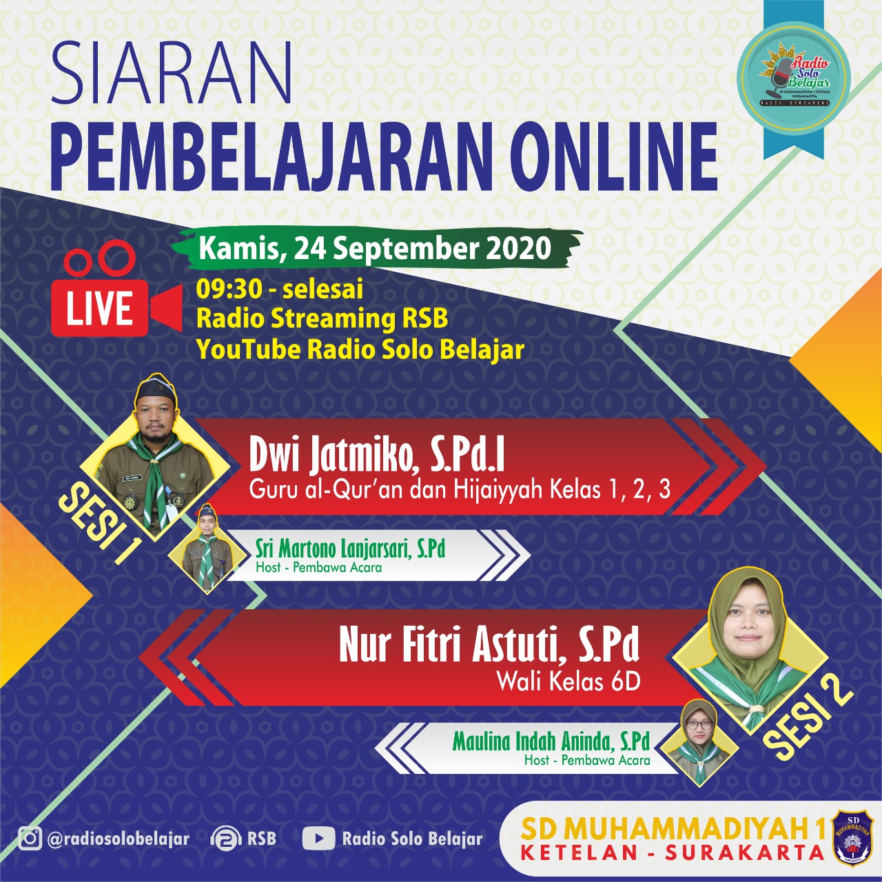 Peran Radio Solo Belajar, Gairahkan Pembelajaran Daring dan Luring