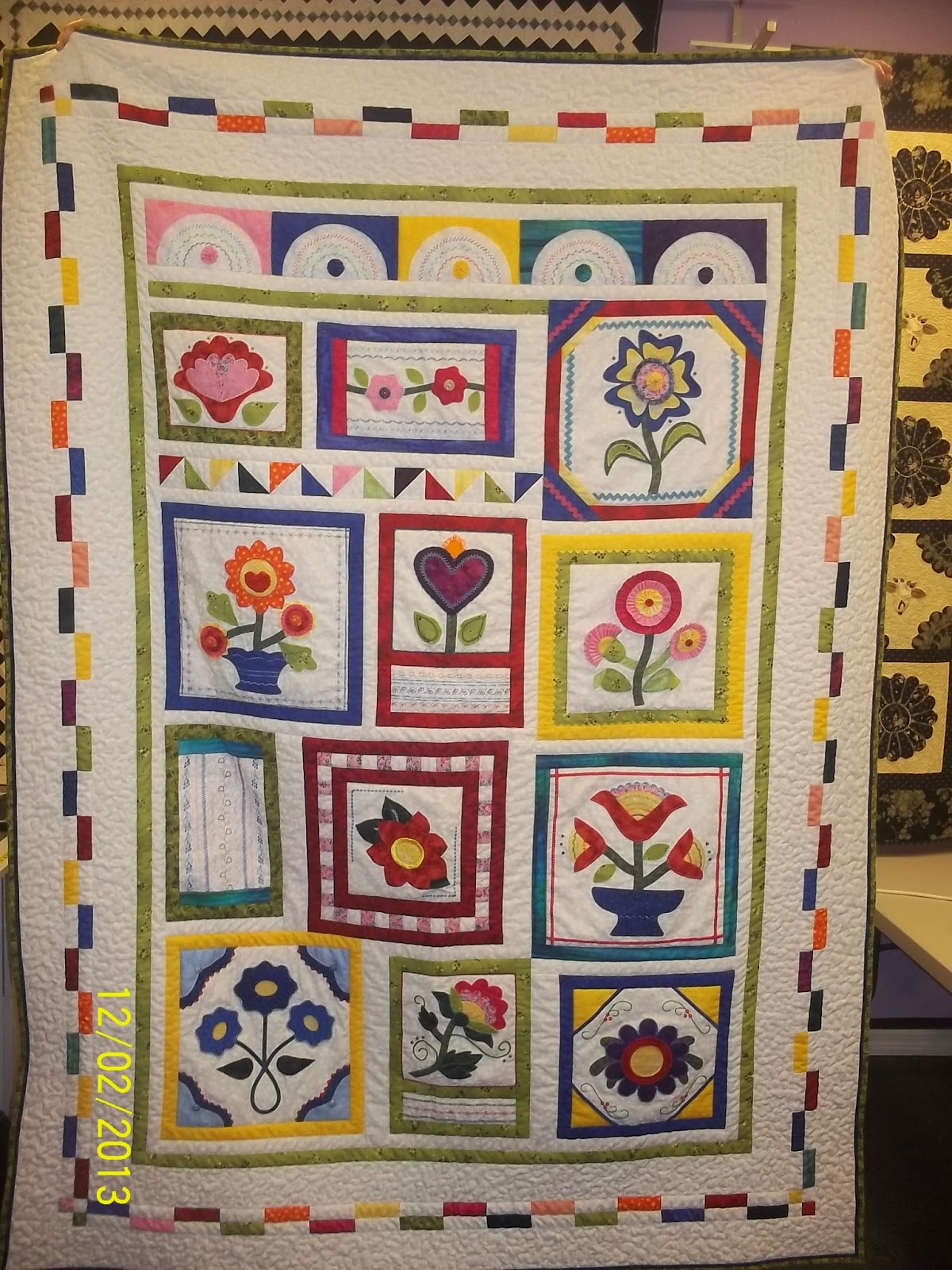 Quilts & Lace Stitcher's Garden 2 Quilt