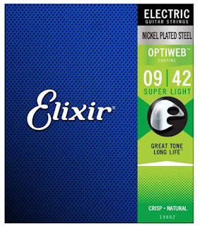 Senar Gitar Elektrik Elixir Optiweb 09-42 (Original) - NADAGITAR