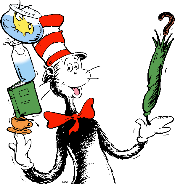 dr. seuss clip art cat in the hat - photo #34