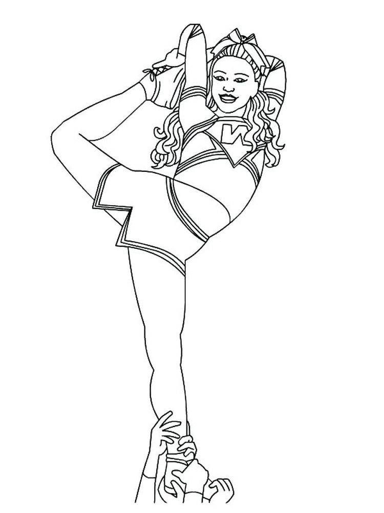 Cheerleader Coloring Pages Printable - Fun, Free and Easy