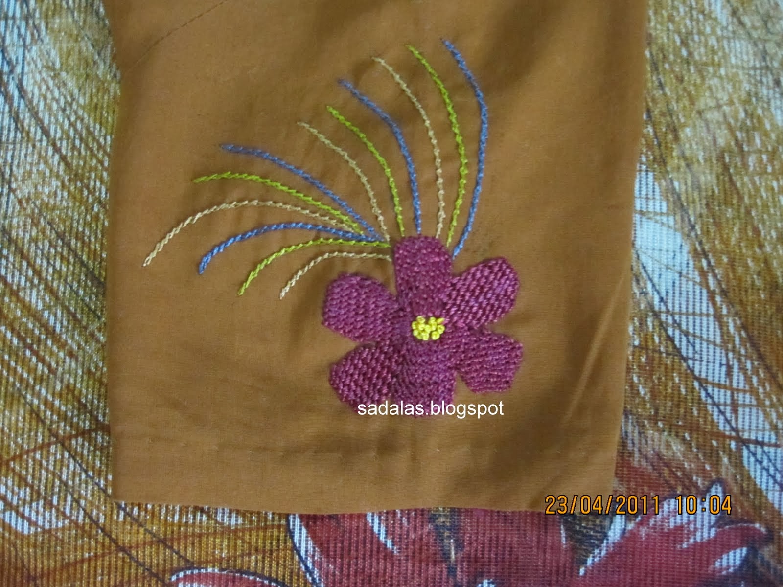Sadala's Embroidery Rope StitchSaree Blouse