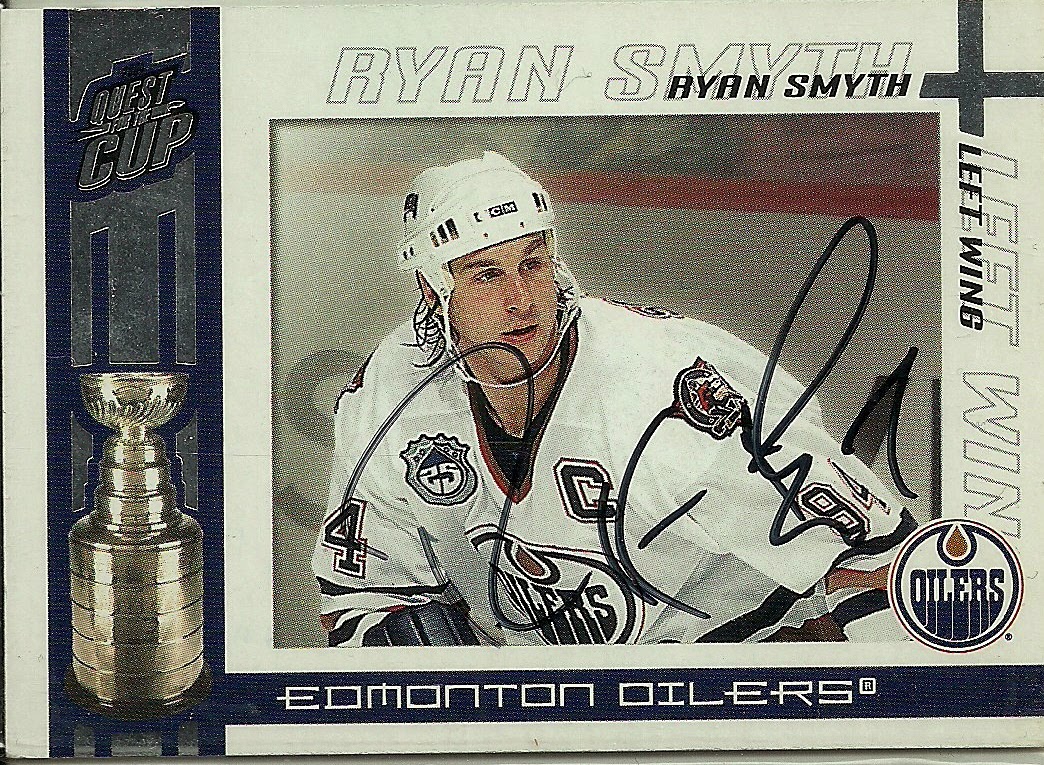 Hell's Valuable Collectibles Ryan Smyth Autographed Card