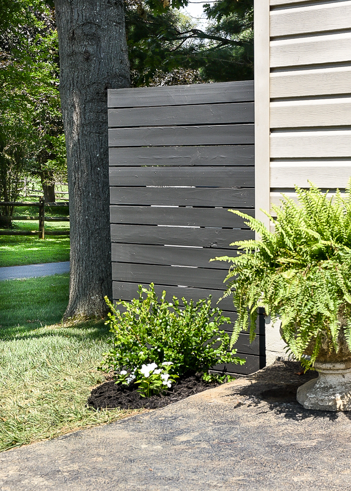 How to Build a Simple Modern Trash Can Screen Little House of Four Creating a beautiful home