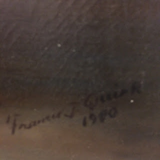 Francis J. Quirk signature 1940 famous Pennsylvania painter Francis Quirk