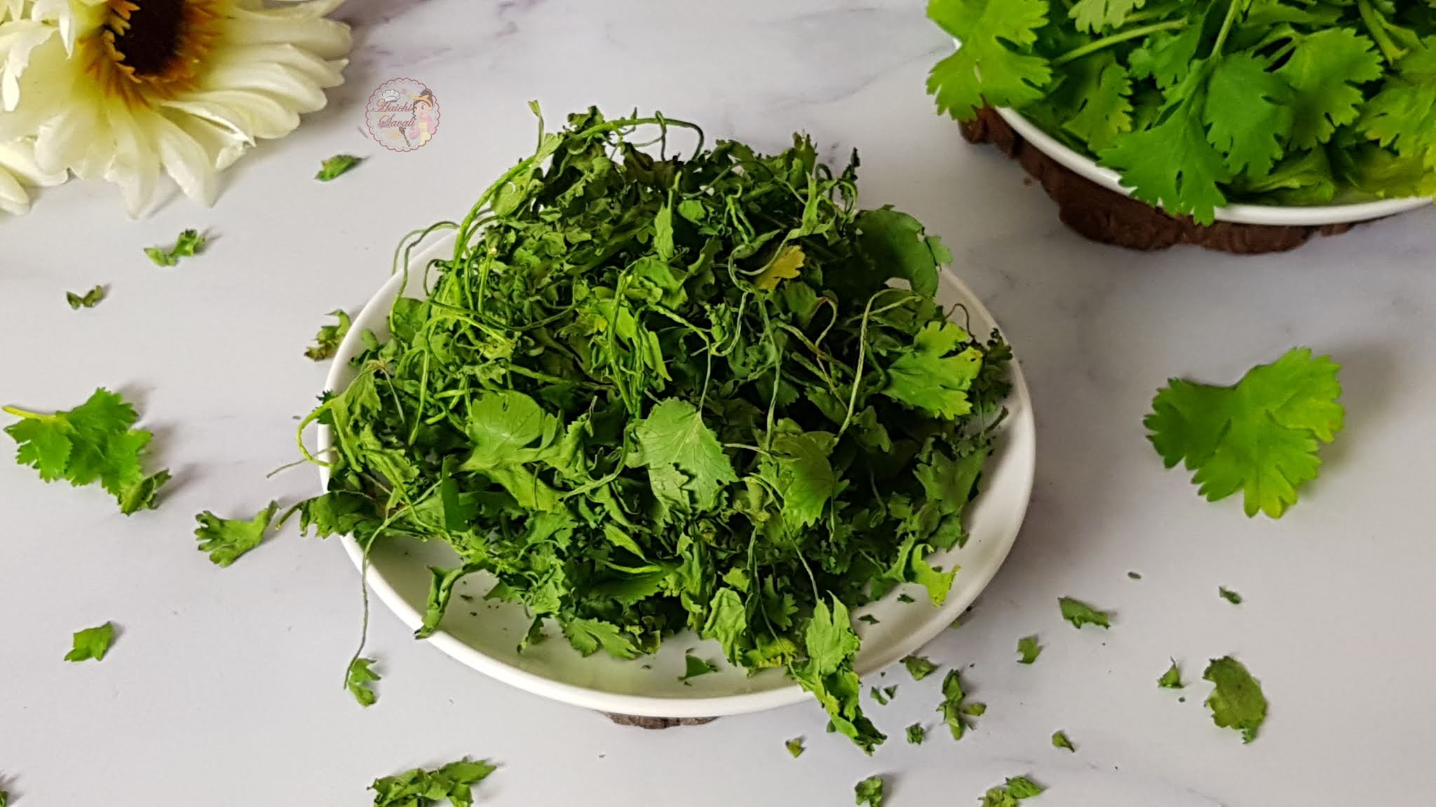 Dried Coriander Leaves in Air FryerHow to Dry HerbsEVENLY DEHYDRATED