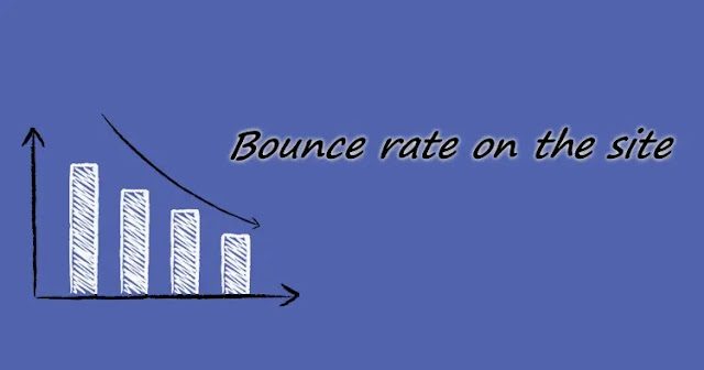 Bounce rate on the site