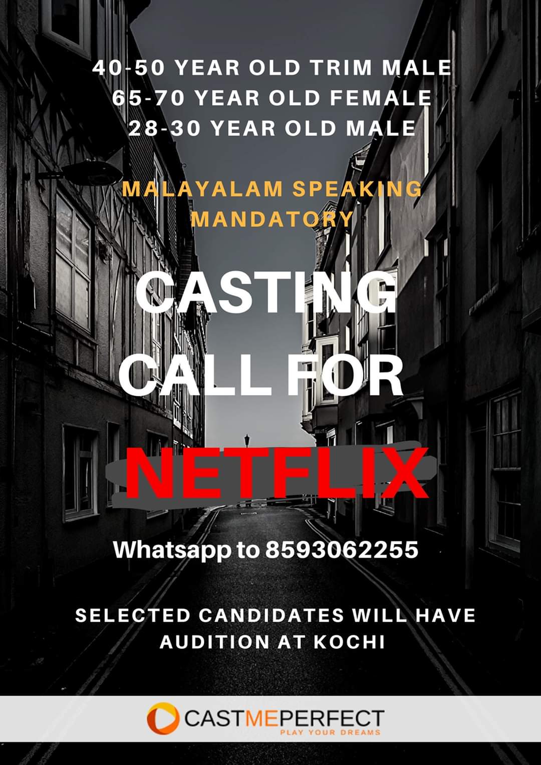 CASTING CALL FOR NETFLIX SERIES