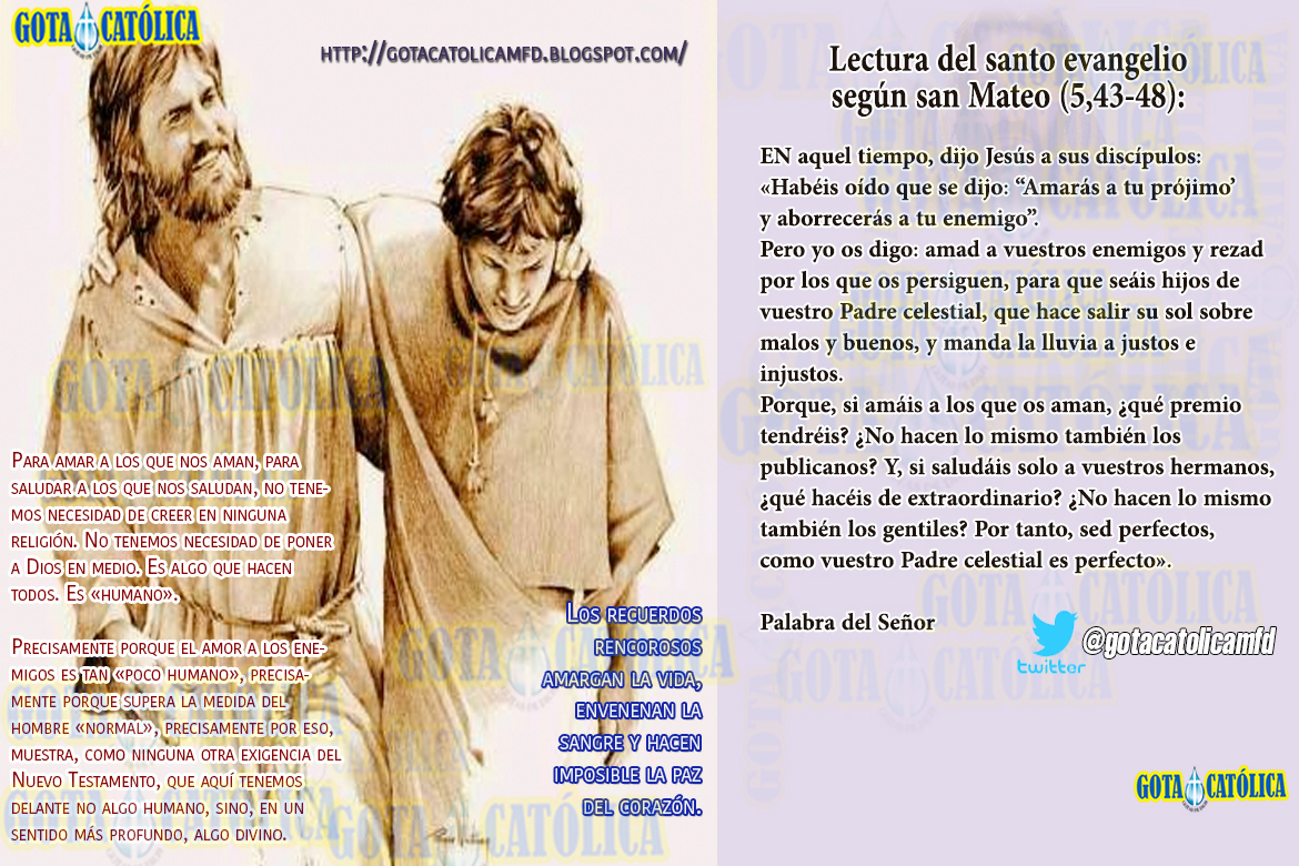 GOTA CatólicaGotas de Dios Lecturas del Martes de la 11ª semana del