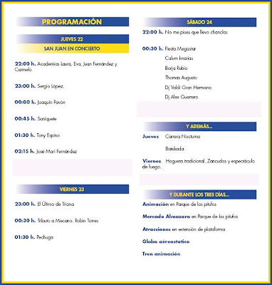 PROGRAMACIÓN GENERAL DE LA FERIA 2017 DE SAN JUAN DE AZNALFARACHE PROGRAMACIÓN GENERAL DE LA FERIA 2017 DE SAN JUAN DE AZNALFARACHE