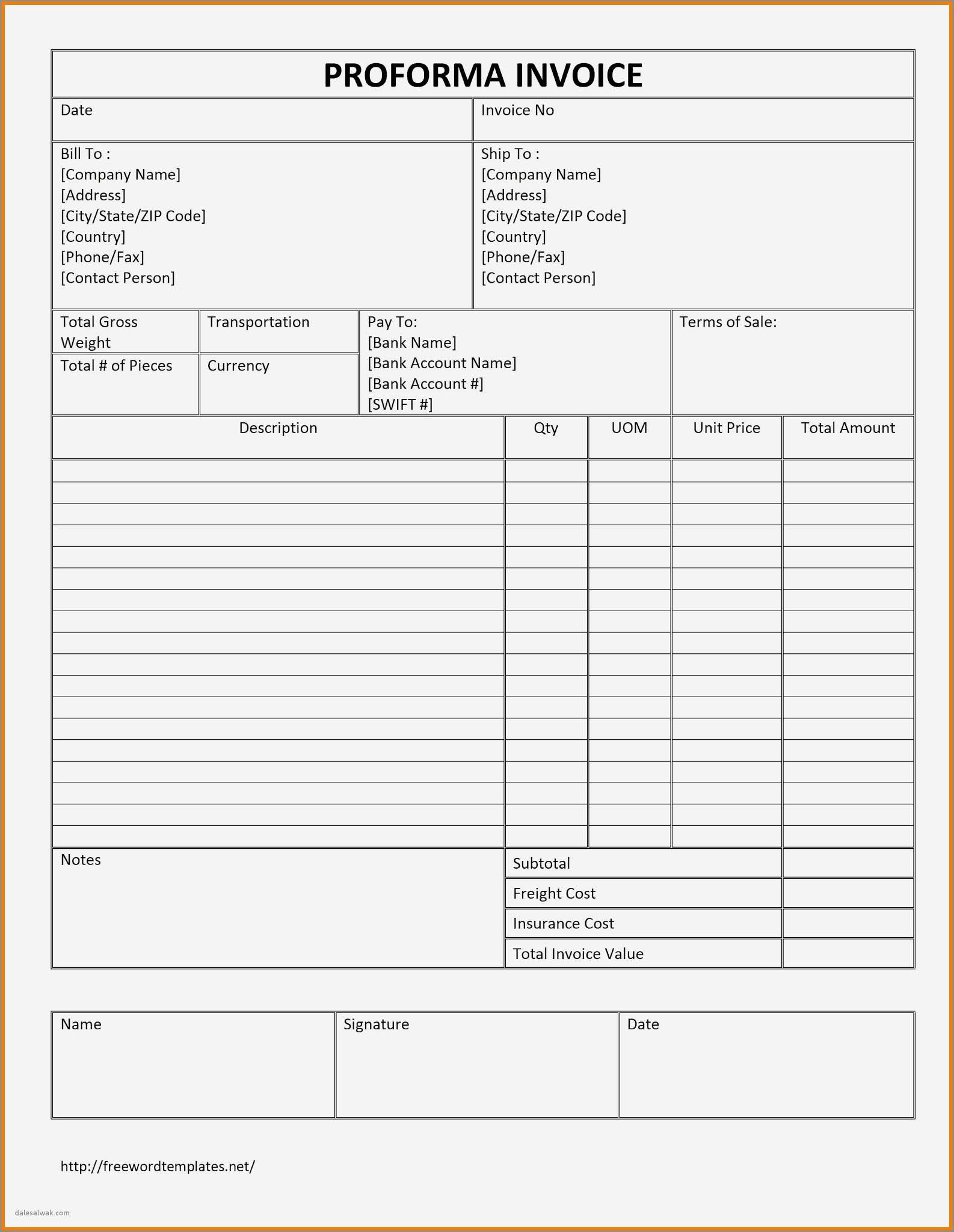 Sales Tax Invoice Format Invoice Template