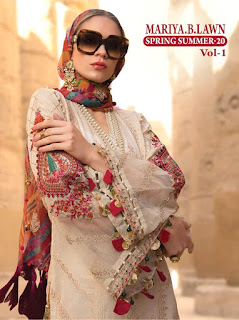 Shree Fab Mariya B Lawn Spring Summer 20 Vol 1 Collection