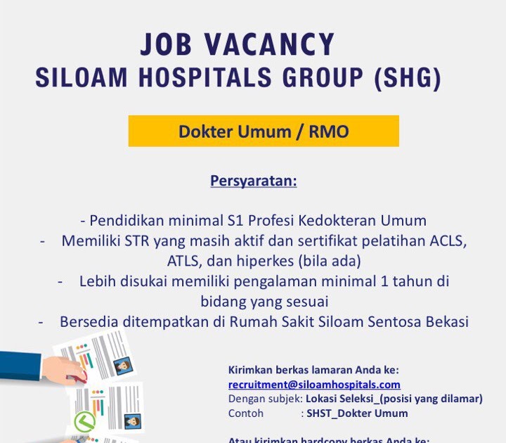 Loker Dokter Siloam Hospitals Group Shg