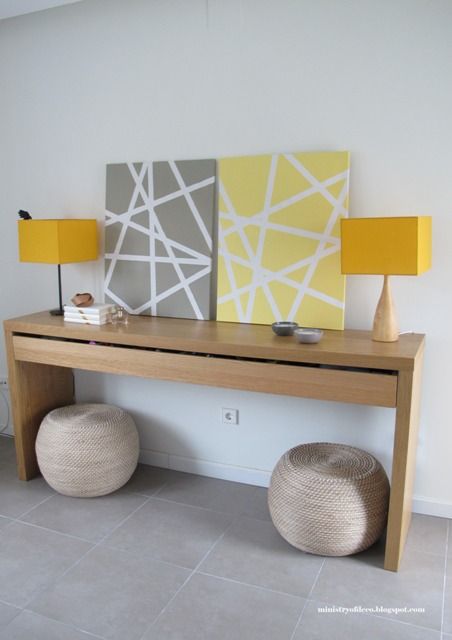 Cuadros diy con formas geométricas