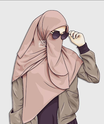 Gambar Kartun Muslimah Cantik & Comel Berhijab