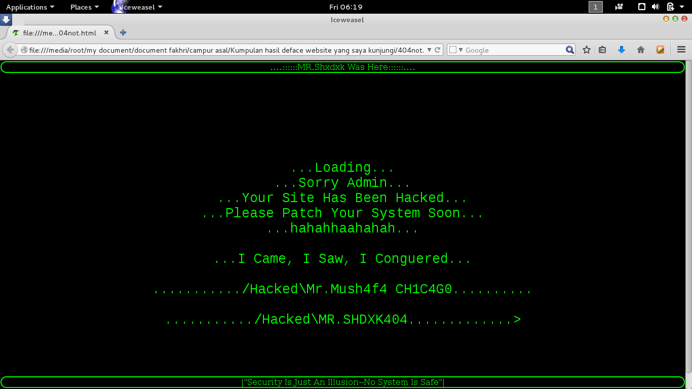 Kumpulan Script Deface Terkeren & Terbaik - Blog Fakhri