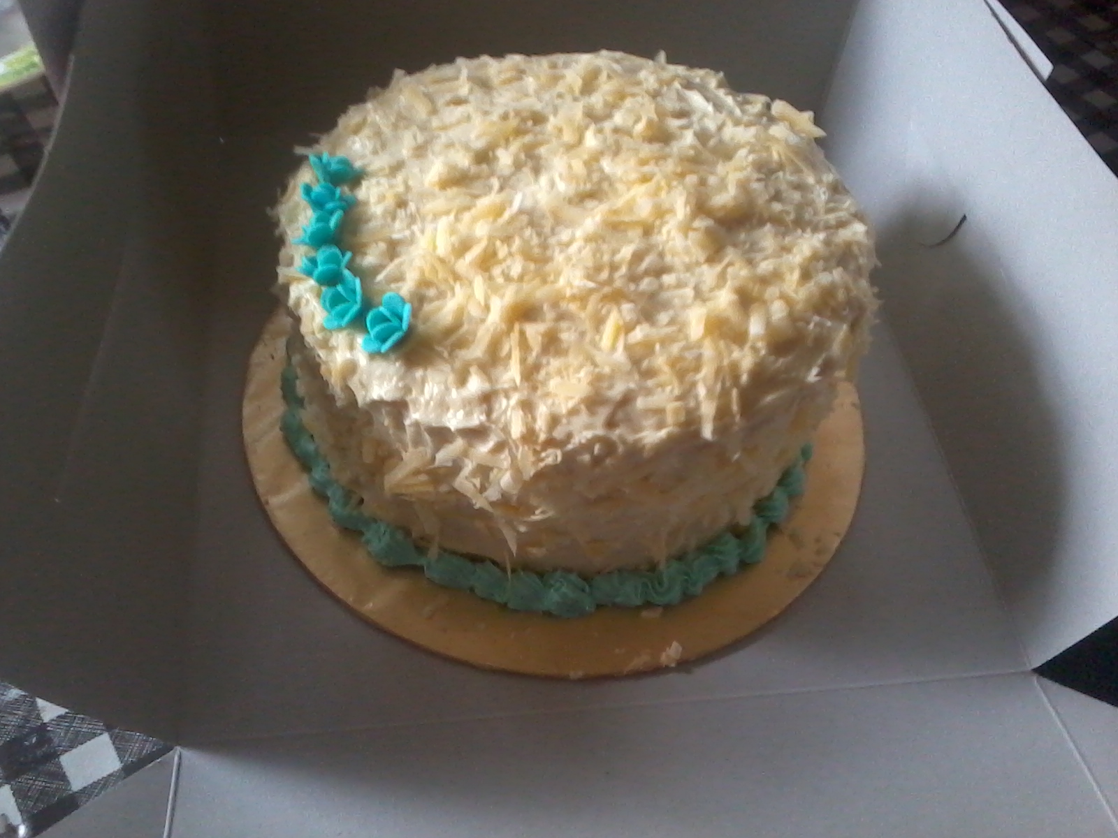 Sweet red cherry TEMPAHAN SNOW CHEESE CAKE FOR NEW YEAR