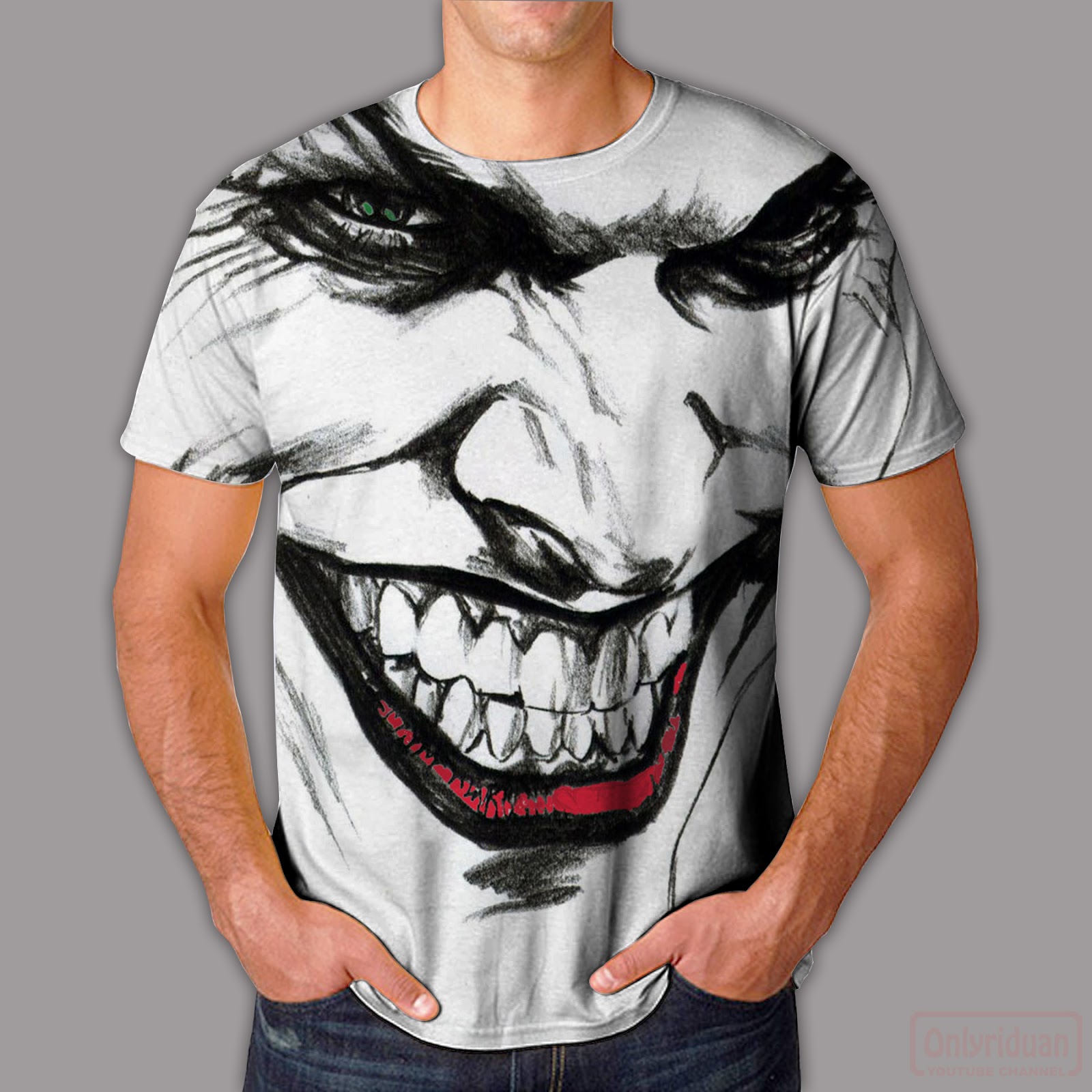 Desain Kaos 3D Mudah dengan Mockup Kaos 3D Photoshop (Free PSD) - TUTORiduan.com