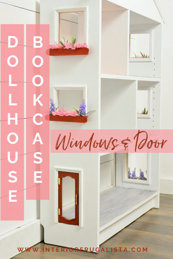 DIY Dollhouse Bookcase Woodworking Plans + Printable Furniture