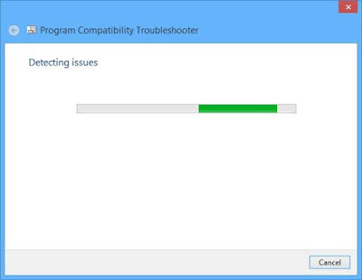 Compatibility Troubleshooter trying to detect issue